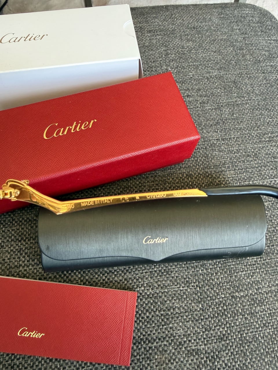 Originele Cartier Panthère CT0120O Bril met Toebehoren