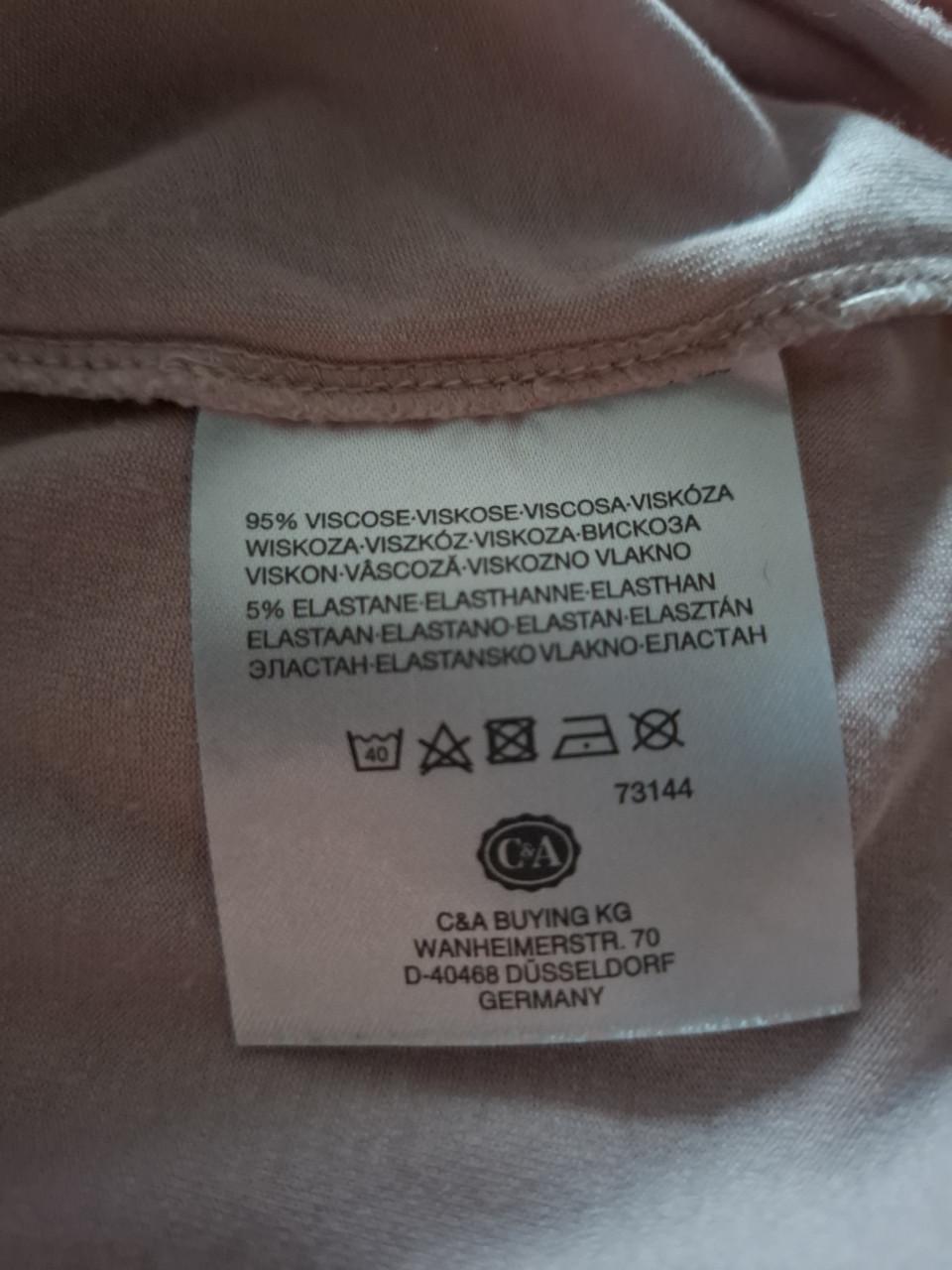 Yessica V-hals longsleeve poederroze. Maat XL