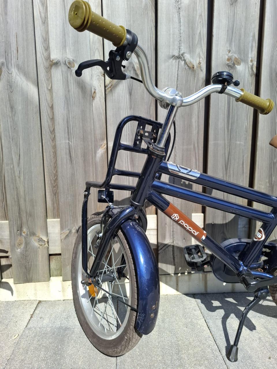 Kinderfiets Popal donkerblauw 16 inch