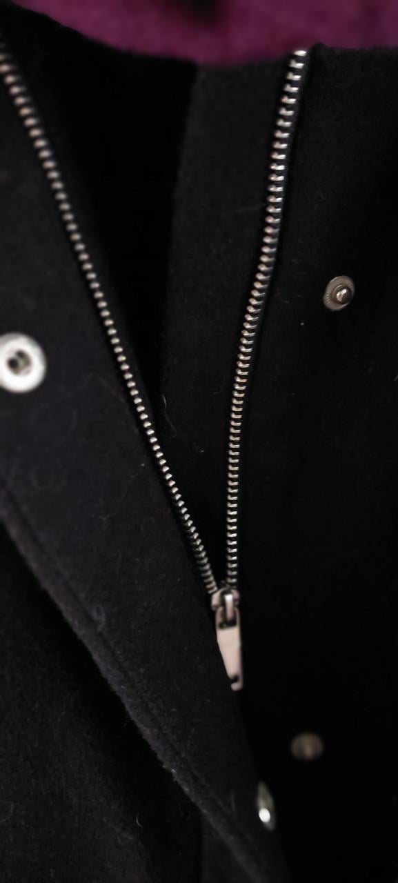 Zwarte wollige Damesjas mt M/L Jolironde by Jbc