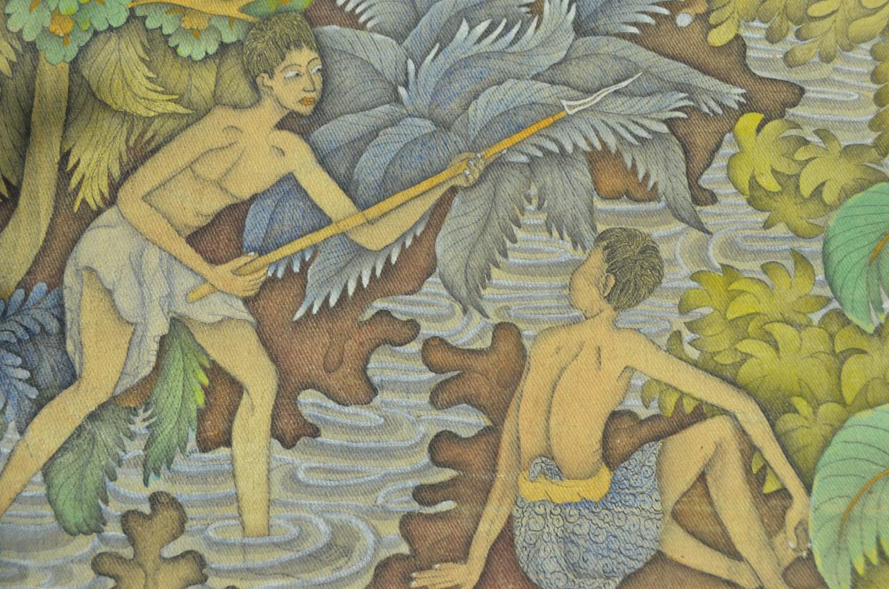 Schilderij Ketut Tungeh 'Bali Life'