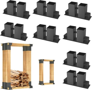 Stabiele houtstapelhulphouders ( 8 stuks)