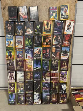 VHS banden, 85 stuks, diverse titels