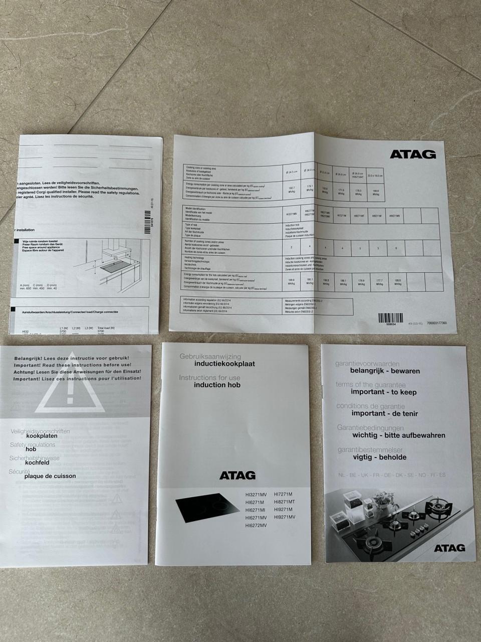 Inductiekookplaat ATAG HI9271MV