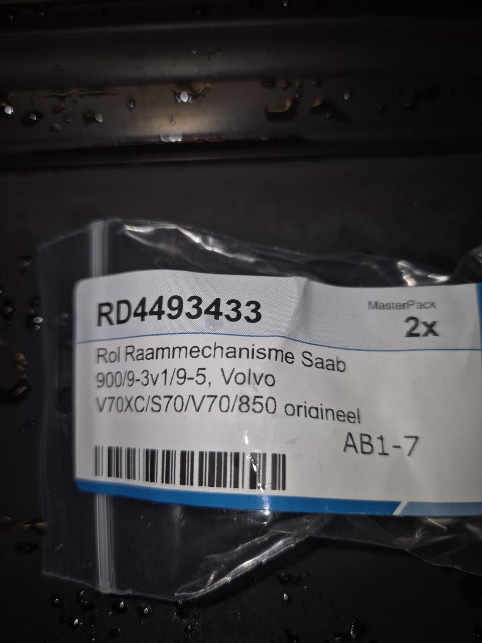Raam rolletjes zwart en groen SAAB / Volvo