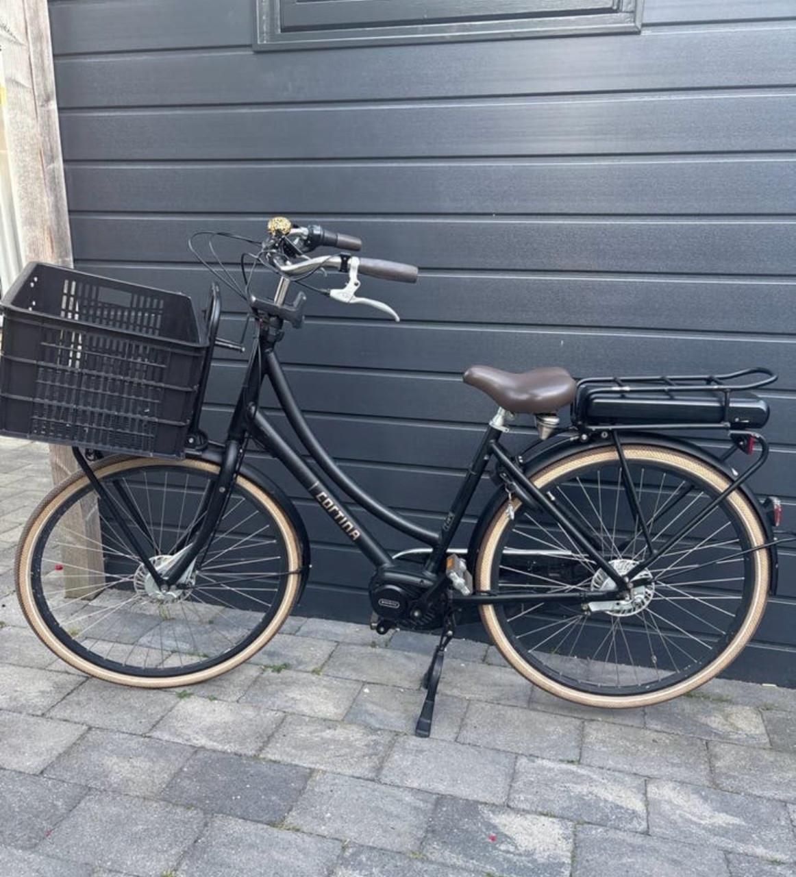 Elektrische Cortina transport moederfiets