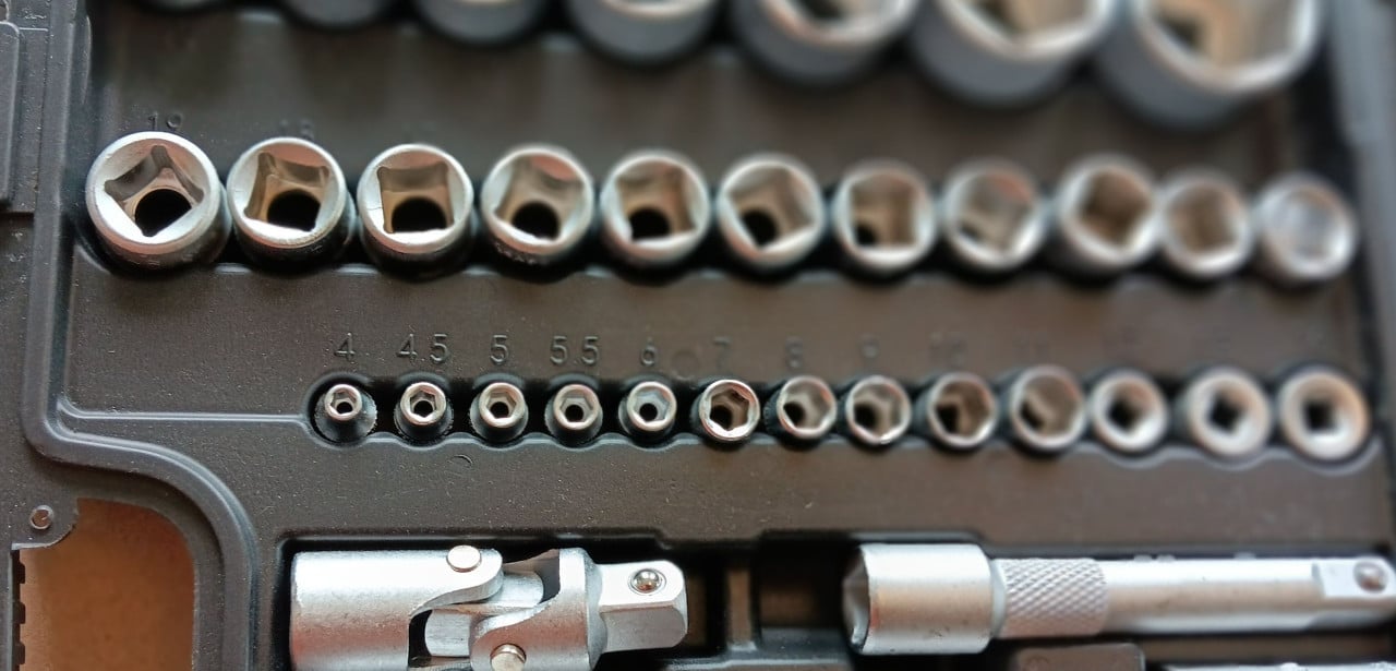 Dopsleutelset 108 delen
