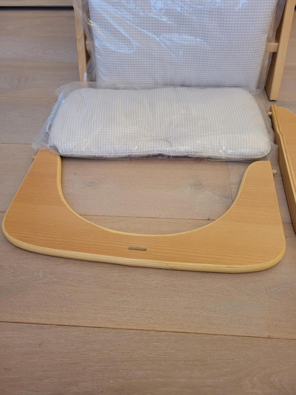 Hauck Beta+ meegroei kinderstoelset - naturel hout