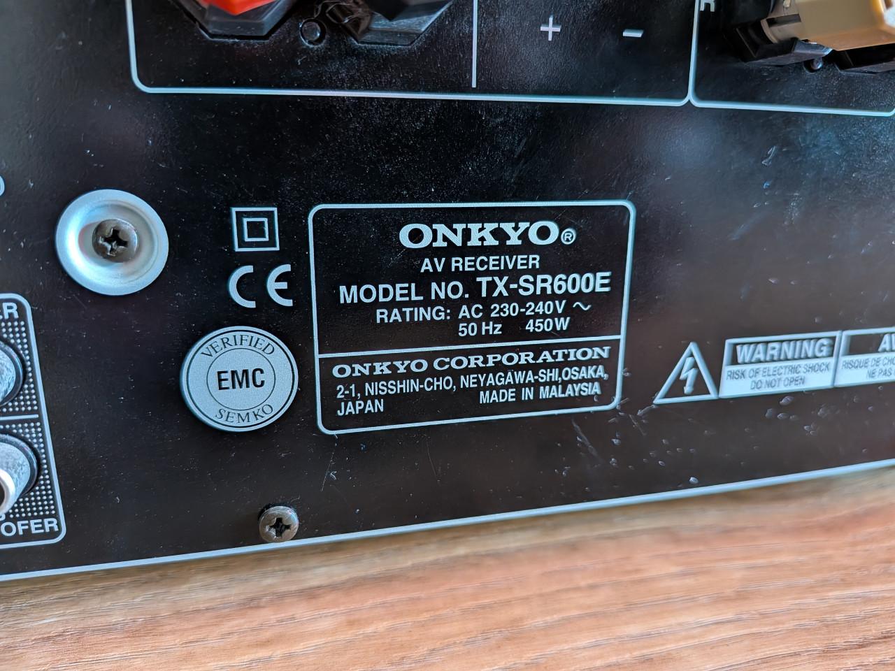 Onkyo AV receiver TX-SR600E