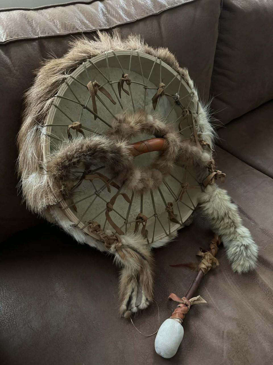 Koopje Sjamanendrum trommel handwerk met klopper