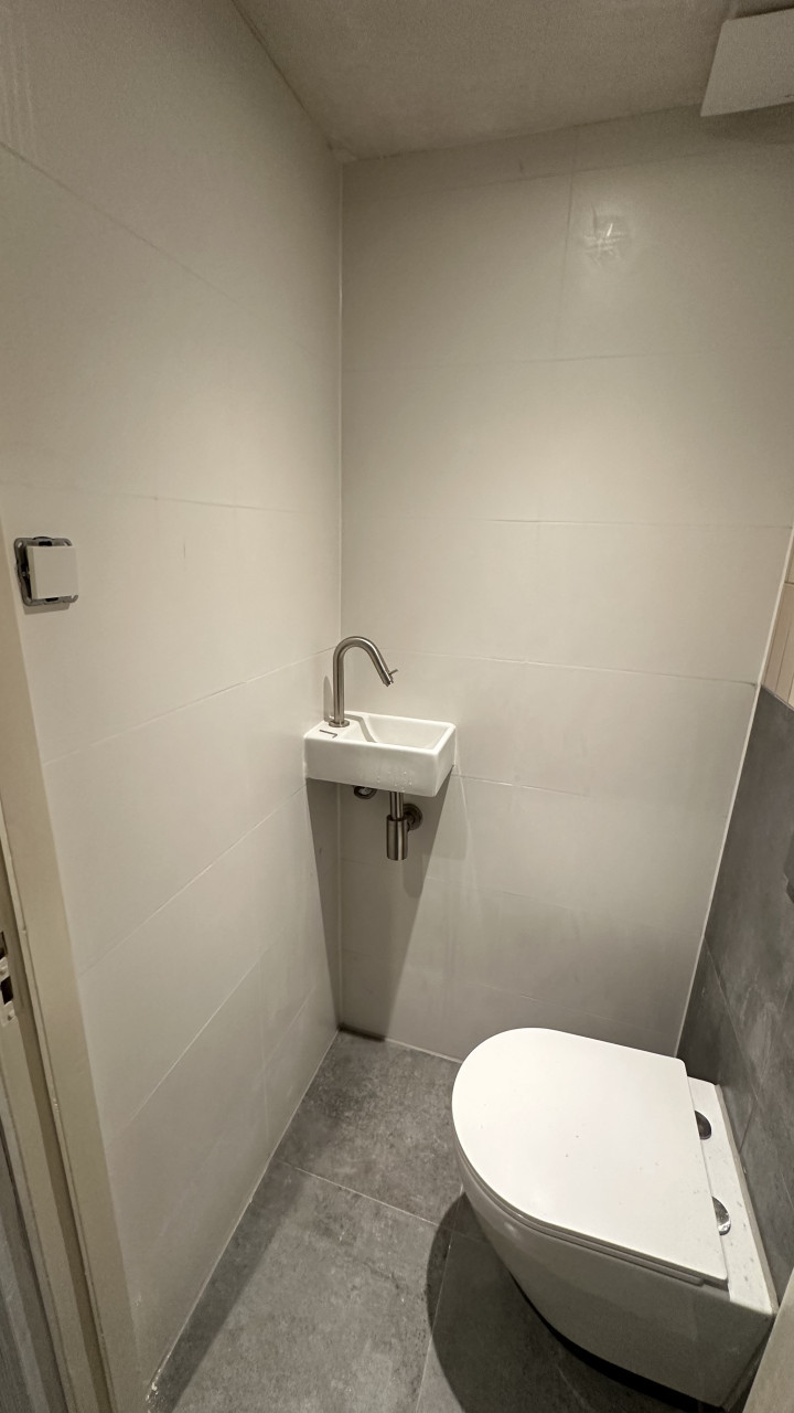 Badkamer toilet renovatie.