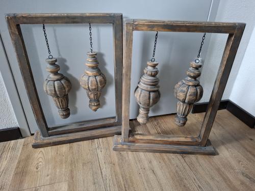 Set houten decoratie