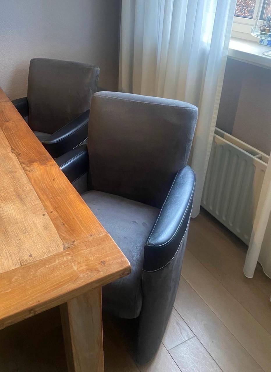 4x eetkamerstoel antraciet