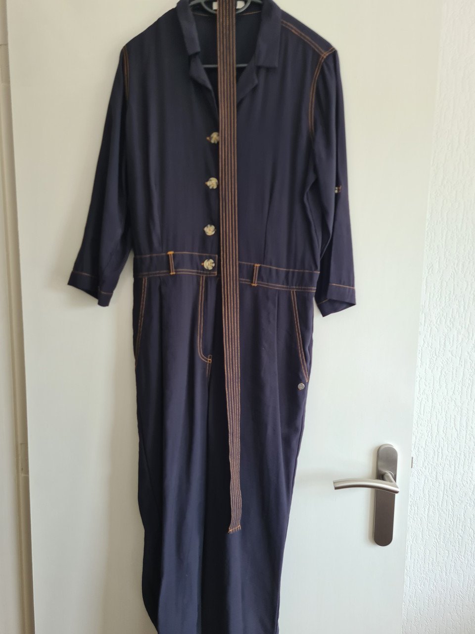 Nieuw! Donker blauwe jumpsuit / overall van Garcia  Maat M