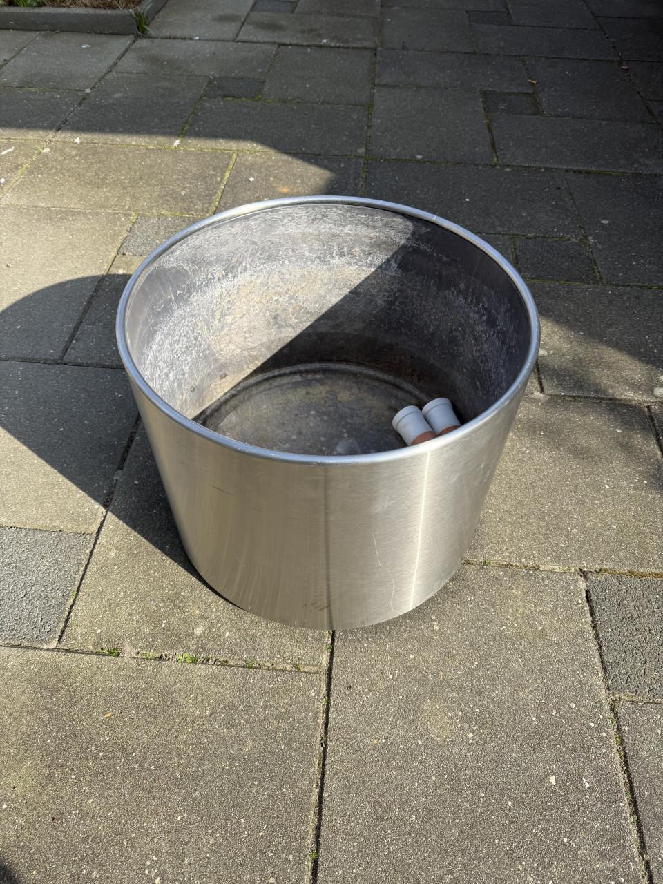 Rvs mooie grote plantenbak