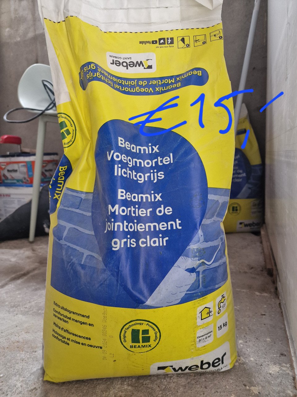 Klus materiaal Knauf, Weber