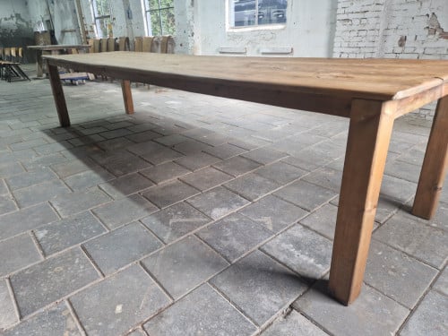 Lange boerentafel mooi geleefd blad 360 cm