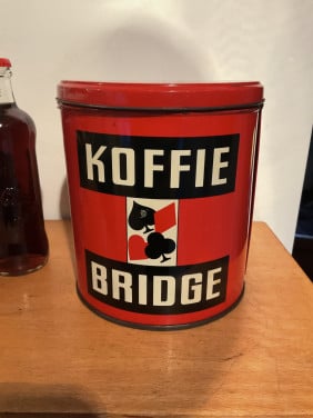 Vintage Bridge koffieblik