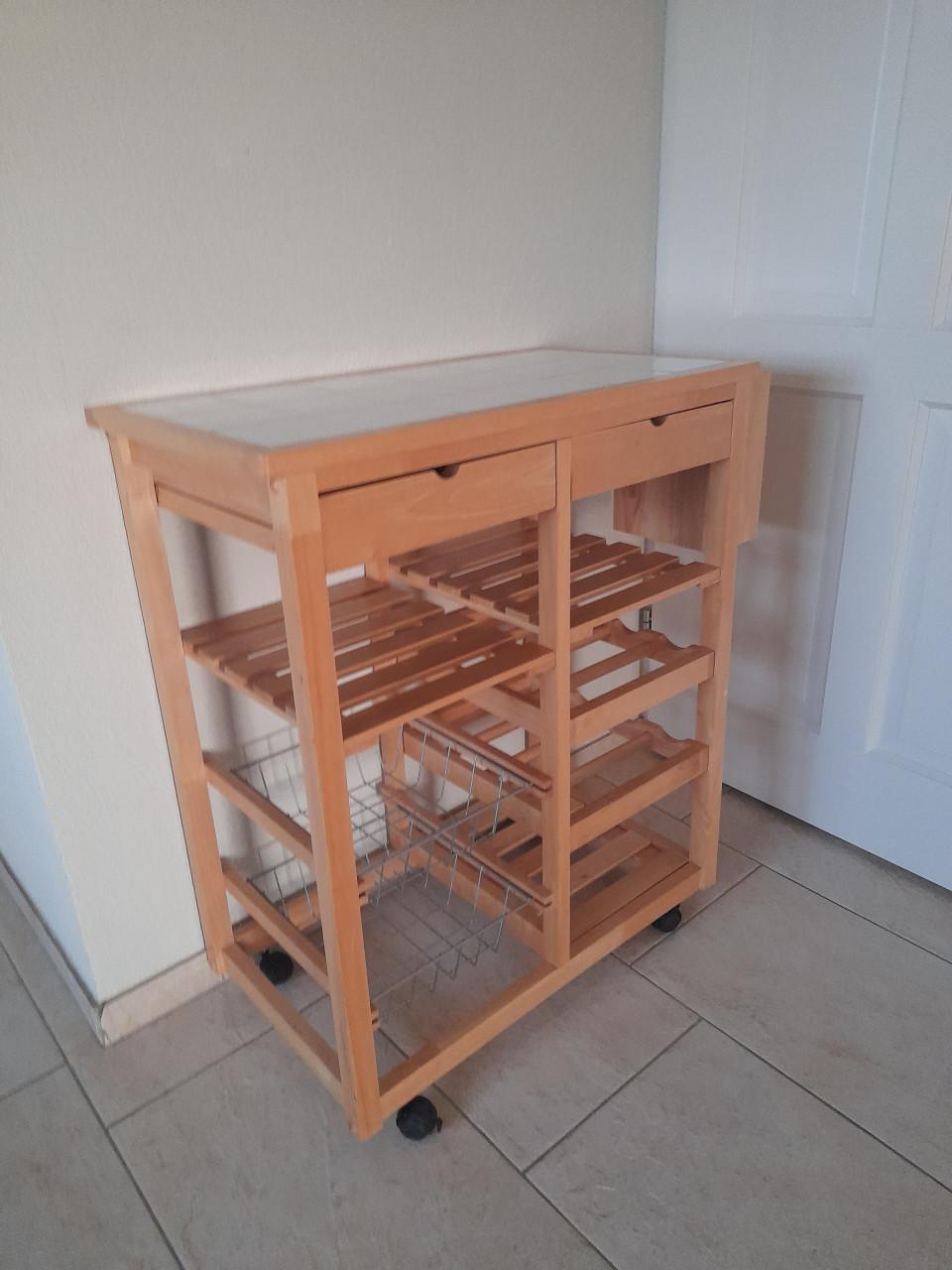 Mooie nette TROLLEY / ROLTAFEL ( in goede staat ) 39 x 78 x 84H
