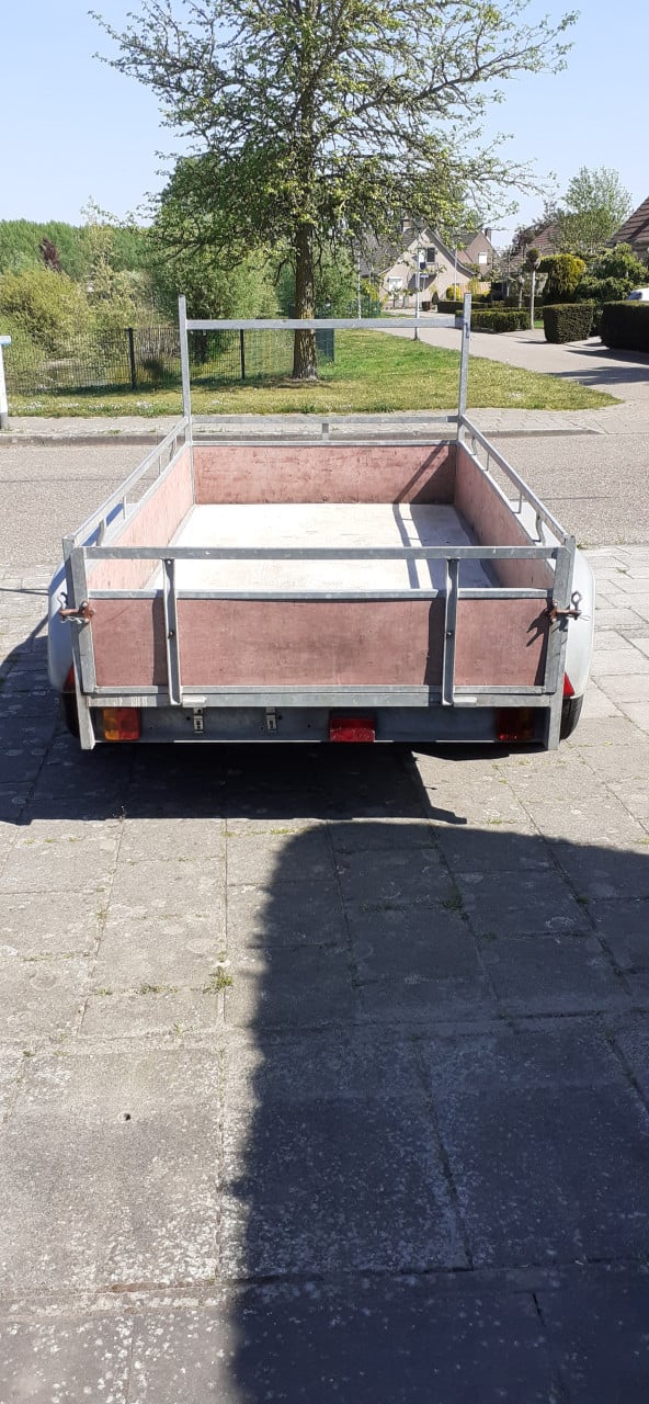 Dubbelasser aanhangwagen 250x125 ongeremd