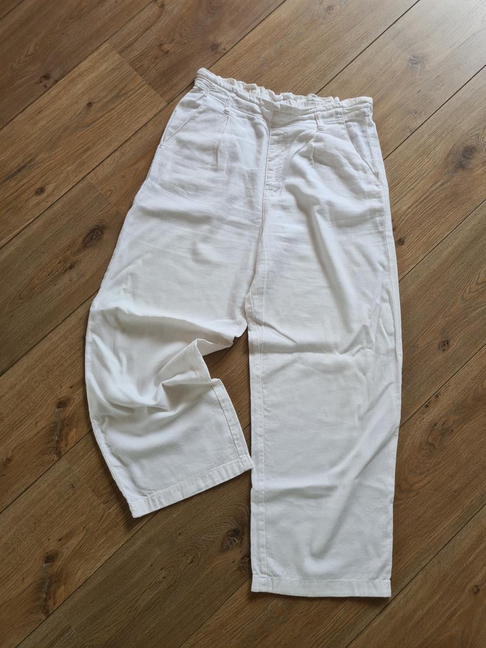 Mooie witte linnen lange broek van Ever Me Mt XS