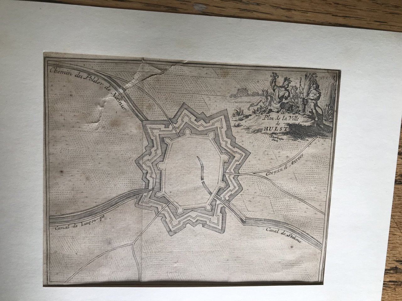Plattegrond Hulst 1769
