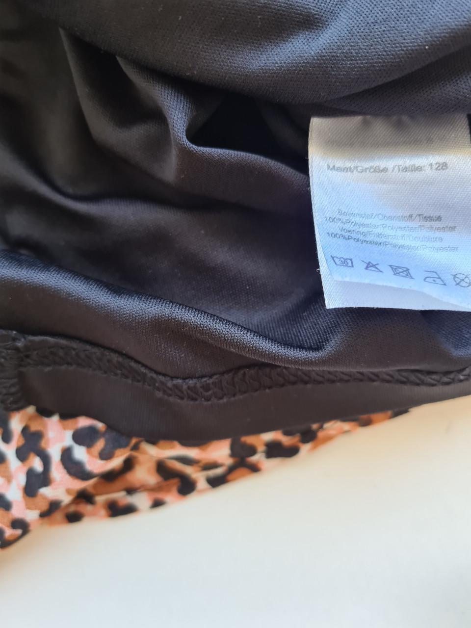 Leuk tijgerprint jurkje van Kids  Mt 128