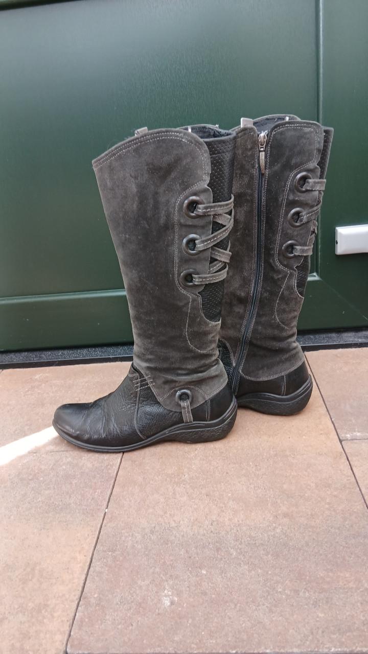 Hoge laars laarzen grijs apart 40/39 FOOTNOTES