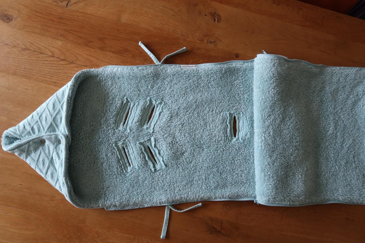 Voetenzak van het merk Jolllein voor autostoel 0+ en in de kinderwagen