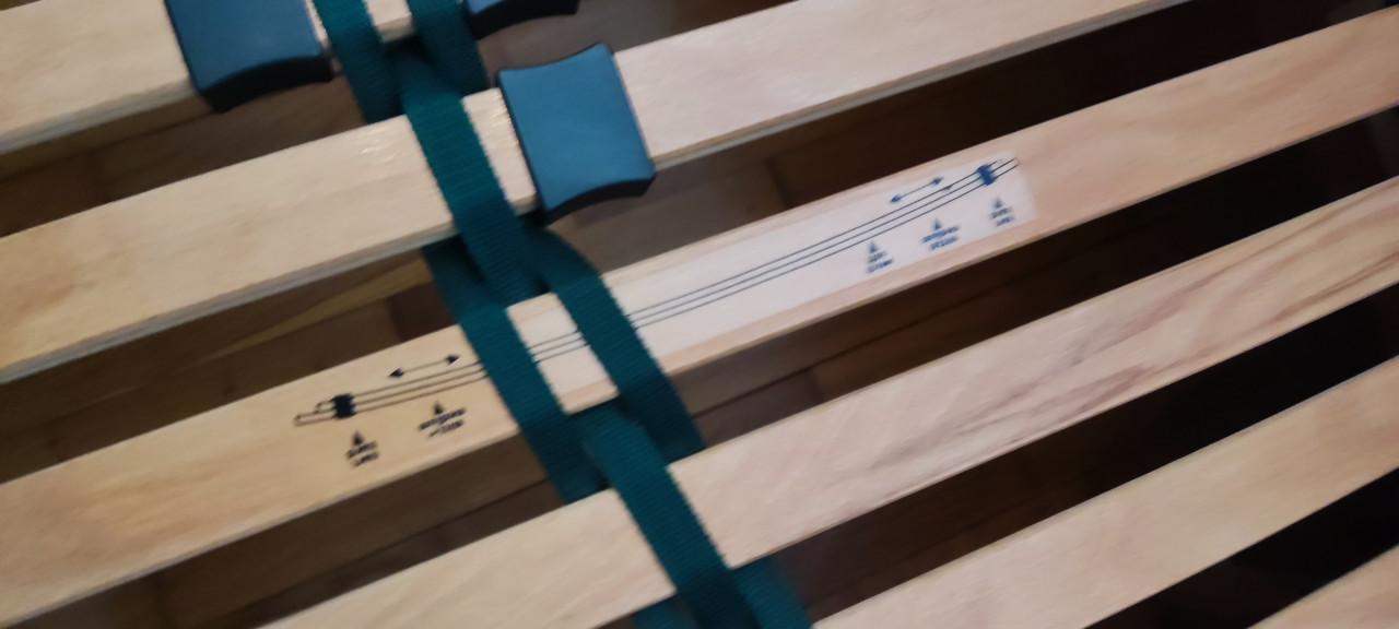 2x Verstelbare bedbodems / lattenbodems 80 x 200 cm in goede staat