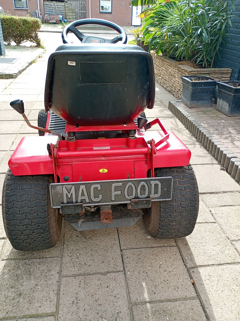 Zitmaaier zonder maaidek