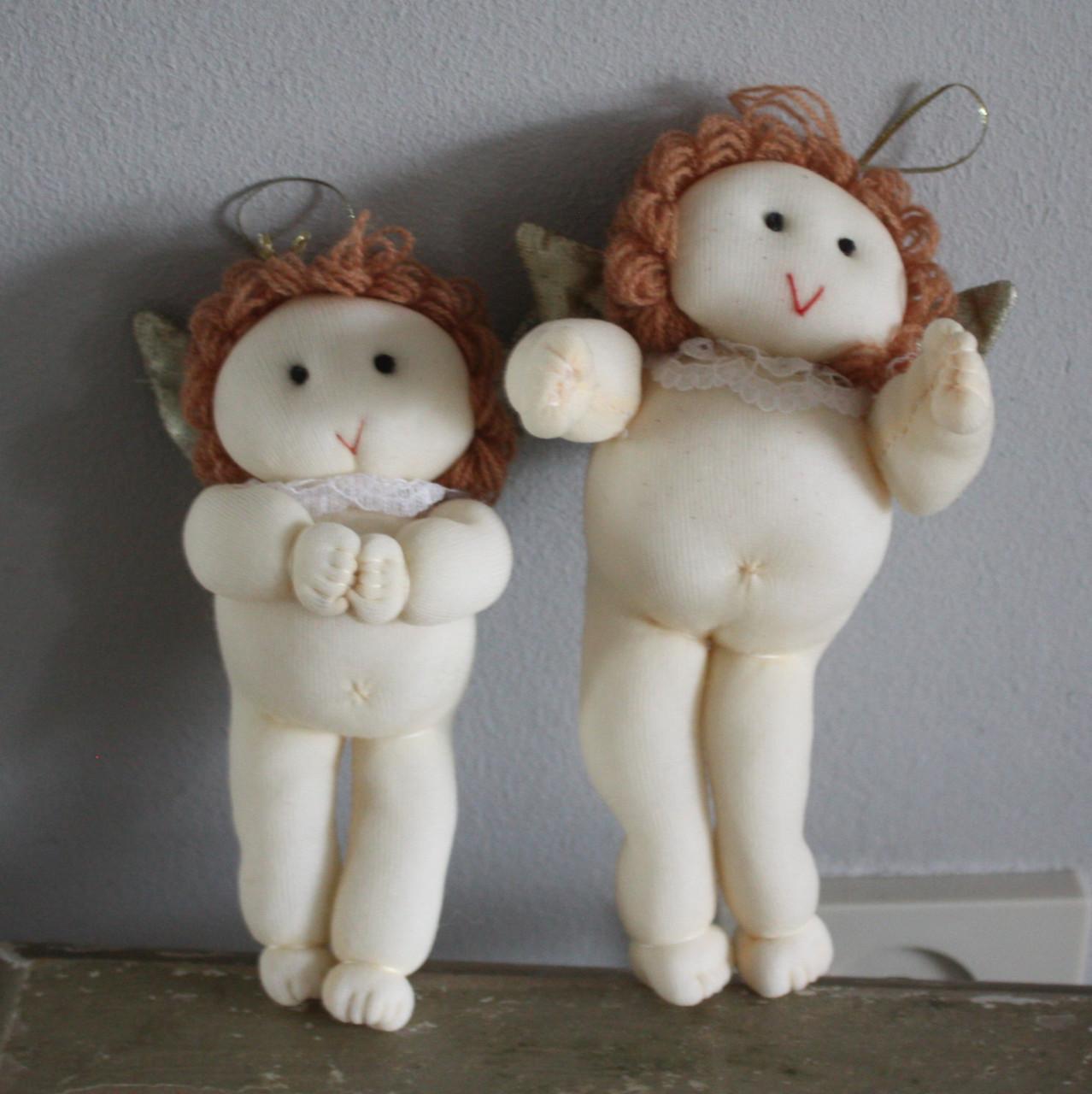 Set van 2 stoffen engel  hangers