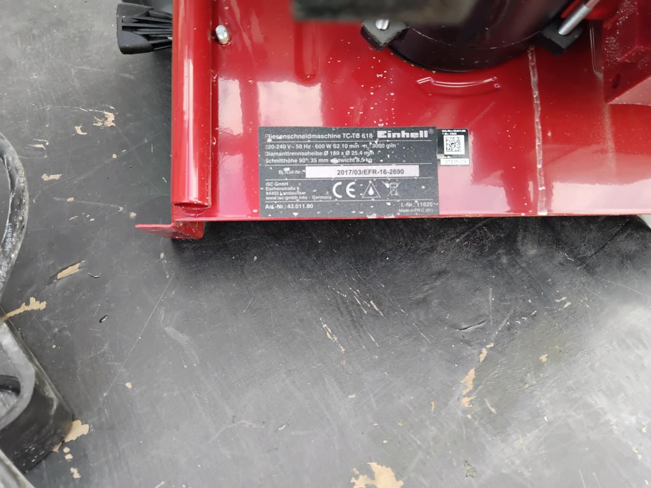 Tegelzaagmachine Einhell