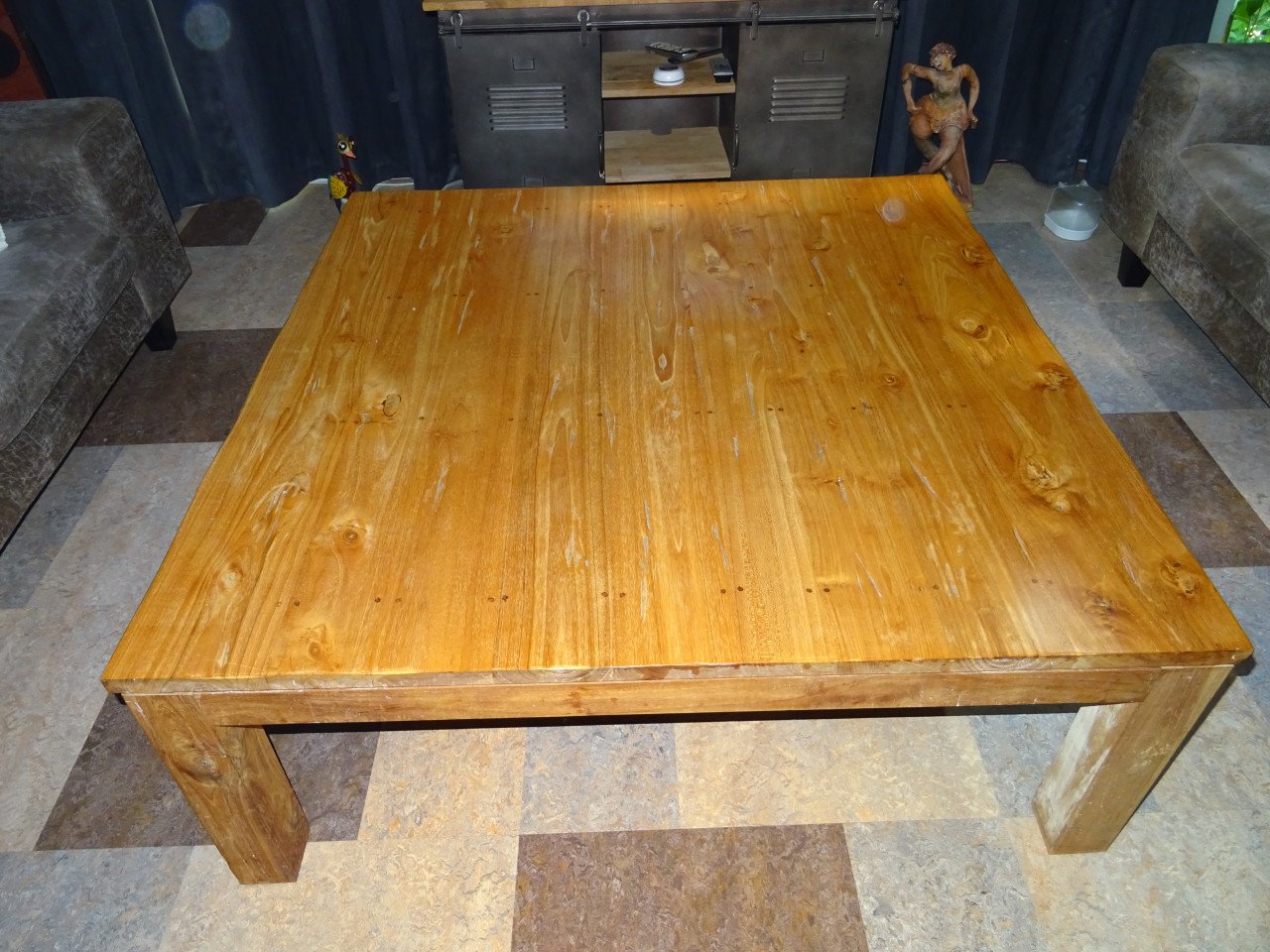 Salontafel massief teak