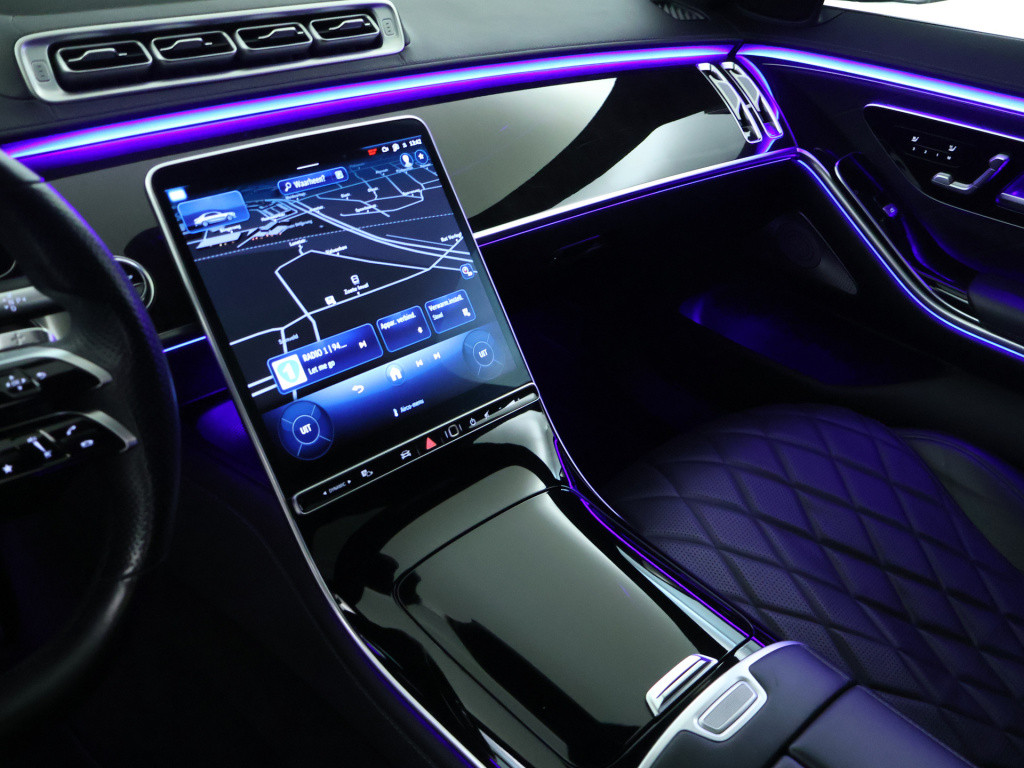 Mercedes-Benz S-klasse 450 4matic lang amg line | dodehoekdetector | panora