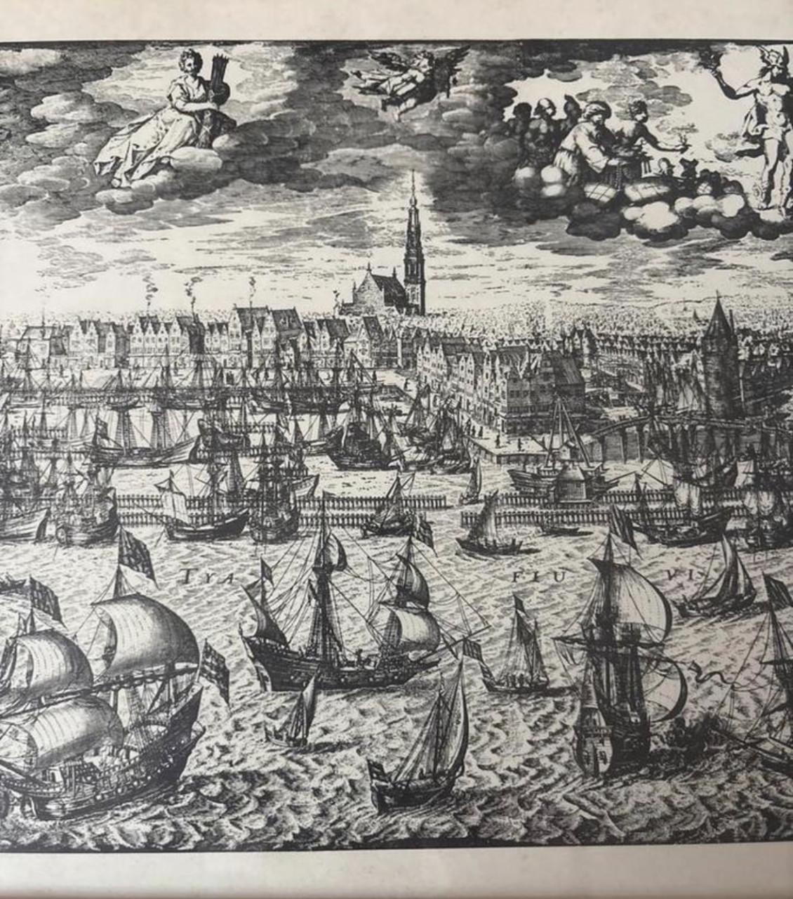 Groot Amsterdams stadsgezicht vanaf het IJ