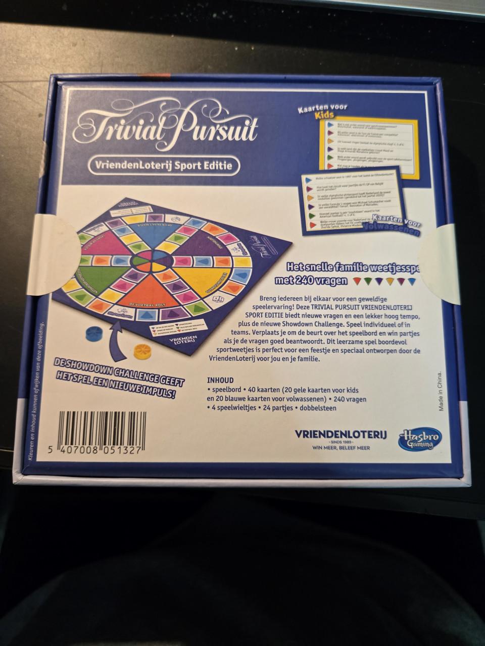 Trivial Pursuit Vriendenloterij Sport Editie,Nieuw en ongeopend