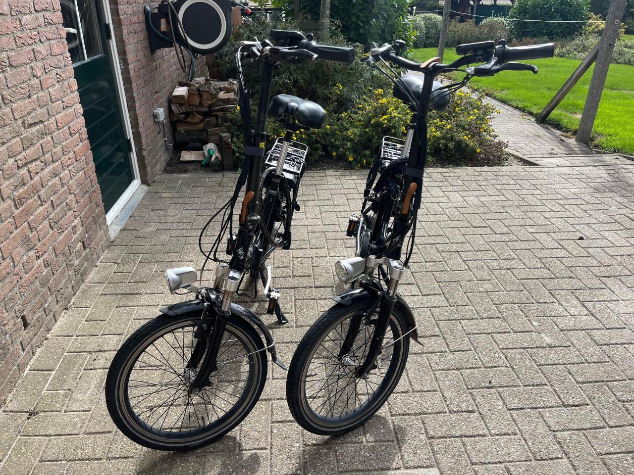 2 elektrische vouwfietsen S-Camper – compact en handig