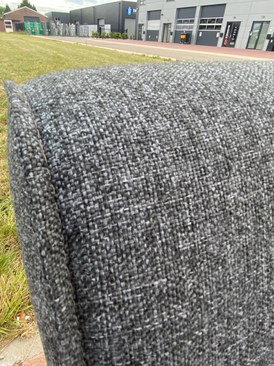 Montel Donkergrijze Stoffen Hoekbank -Gratis Levering NL