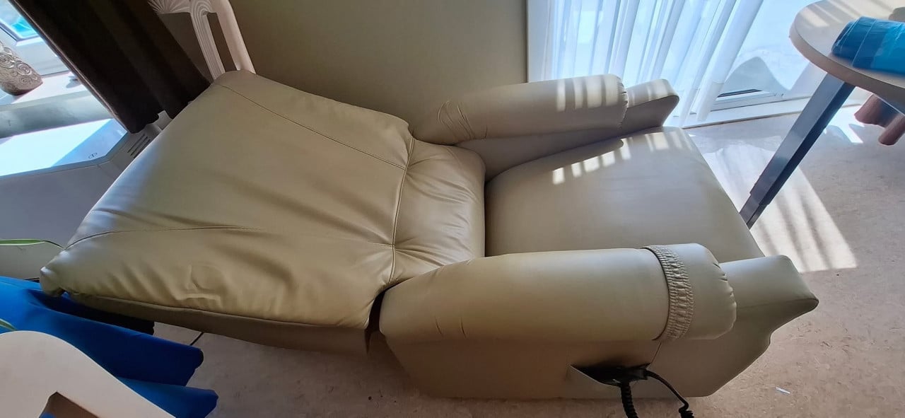 Lederen elektrische relax zetel
