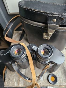 Vintage Russische Verrekijker BPC5 12x40 met Leren Tas