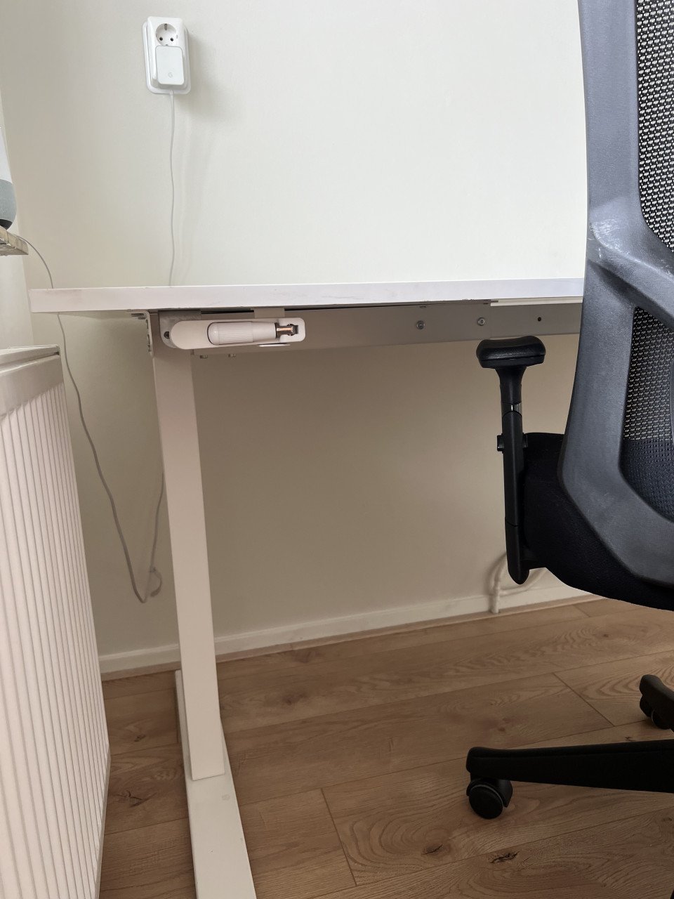 Zit-sta bureau wit 160 x 80 cm