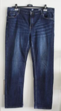 Donkerblauwe spijkerbroek maat 48