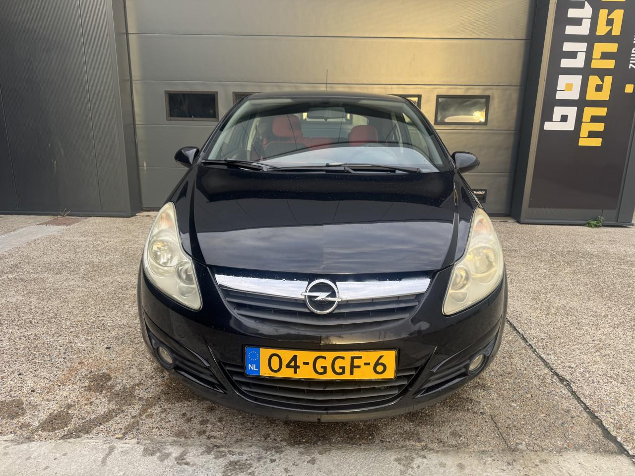 Opel Corsa 1.4 16V 66KW 3DRS 2008 Zwart Airco Apk Cruise Nap