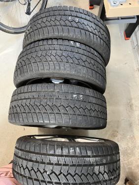 Set velgen met winterbanden