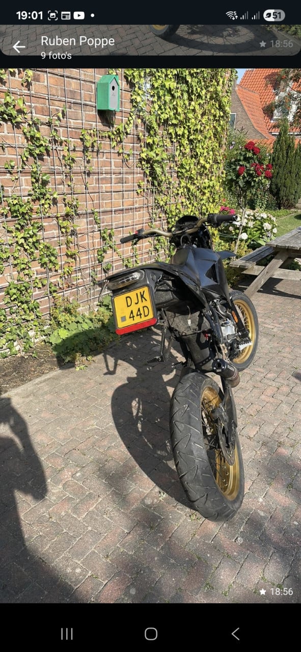Supermoto schakelbrommer (werkt niet)