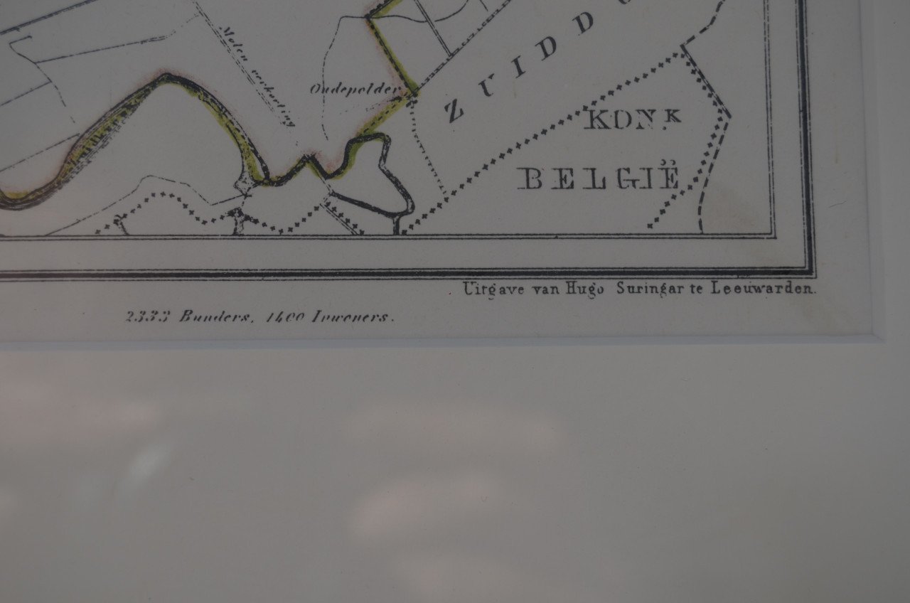 Fraaie Litho 1866 Gemeente Westdorpe Zee - Vla.