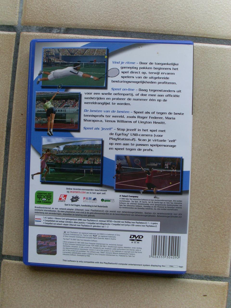 Video game Topspin Playstation 2