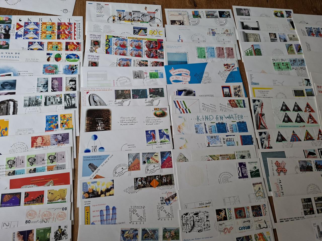 Nederlandse fdc onbeschreven en beschreve