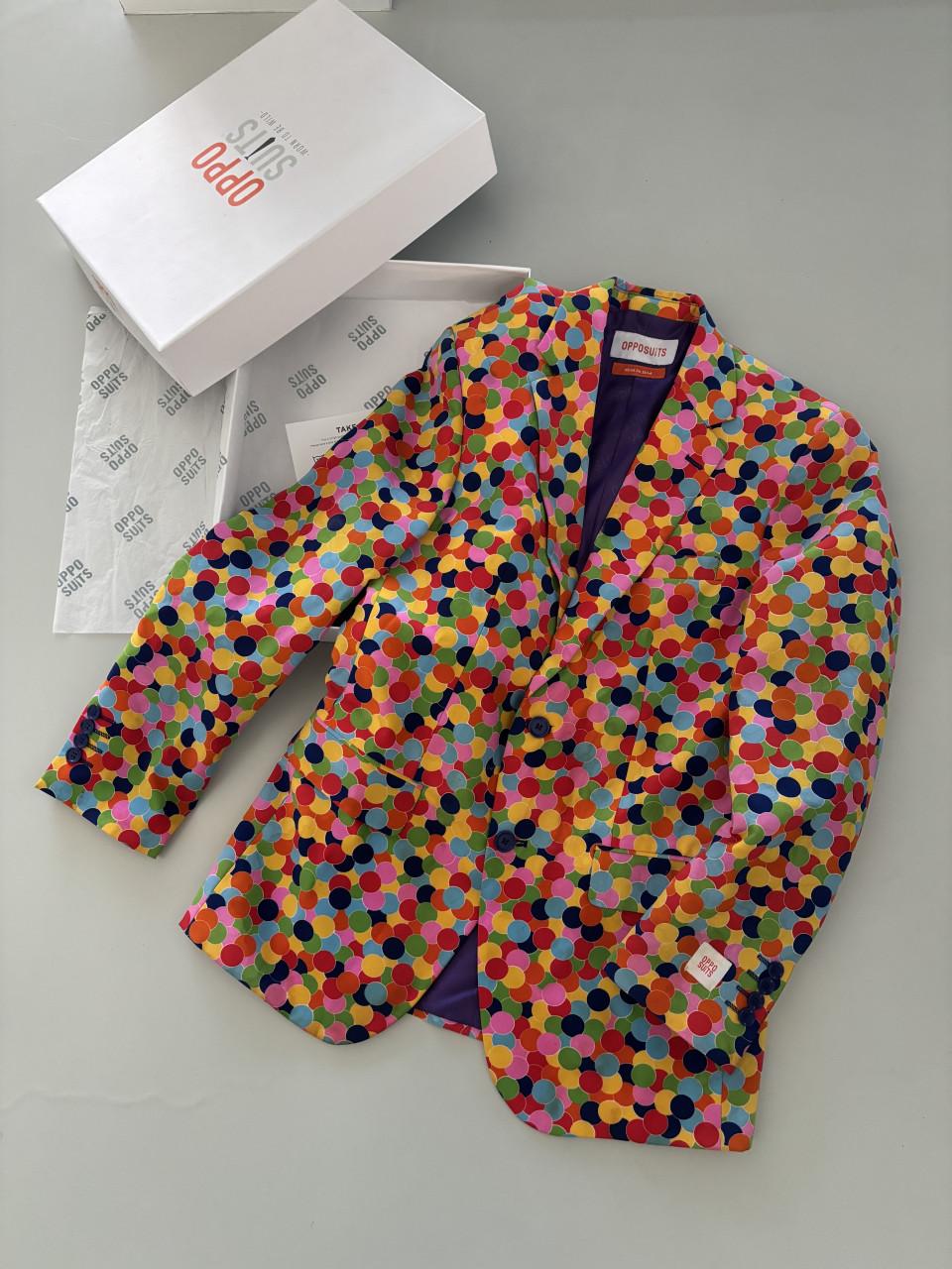 Opposuits carnaval- feest pak confetti